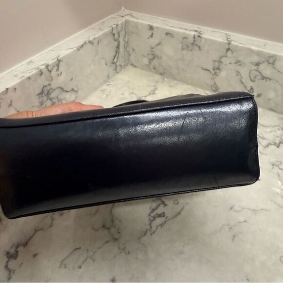 Classic Vintage Elegant Navy brass minibag Handbag - Picture 3 of 15